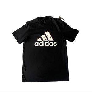 Adidas Winter Holiday Lights Logo Graphic Tee (NWT)